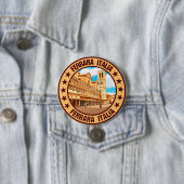 Badge Rond 7,6 Cm Ferrare (En situation)