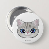 Badge Rond 7,6 Cm Fête du thé de Marie (Devant & derrière)