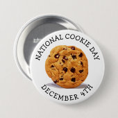 Badge Rond 7,6 Cm Fête nationale des biscuits 4 décembre Fête de la  (Devant & derrière)