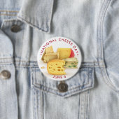Badge Rond 7,6 Cm Fête nationale du fromage (En situation)