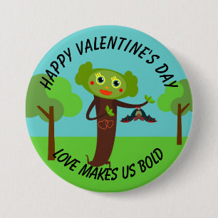 Badge Rond 7,6 Cm Fêtes de Saint Valentin pour enfants