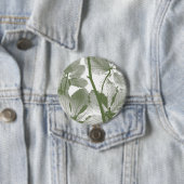 BADGE ROND 7,6 CM FEUILLES ARBRES VERTS (En situation)
