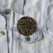 Badge Rond 7,6 Cm Fèves de café (En situation)