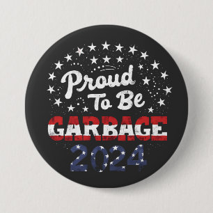 Badge Rond 7,6 Cm Fiers Latinos De Porto Rico Des Ordures Pour Trump
