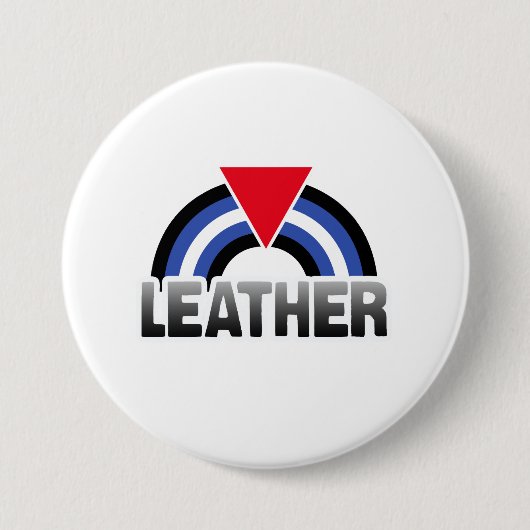 Badge Rond 7,6 Cm Fierté cuir queer (Devant)