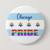 Badge Rond 7,6 Cm Fierté de Chicago (Devant)