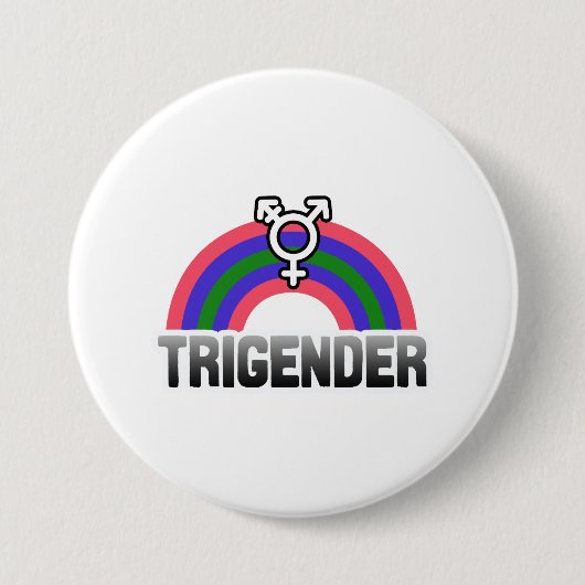 Badge Rond 7,6 Cm Fierté trigender (Devant)