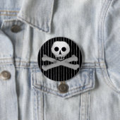 Badge Rond 7,6 Cm filet skully (En situation)