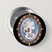 Badge Rond 7,6 Cm Fille de Goth (Devant & derrière)