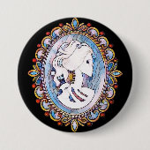 Badge Rond 7,6 Cm Fille de Goth (Devant)