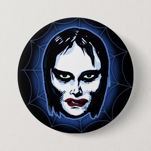 Badge Rond 7,6 Cm Fille de vampire (horreur) (Devant)
