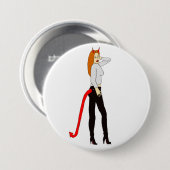 Badge Rond 7,6 Cm fille diable (Devant & derrière)
