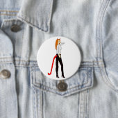 Badge Rond 7,6 Cm fille diable (En situation)
