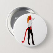 Badge Rond 7,6 Cm fille diable (Devant & derrière)