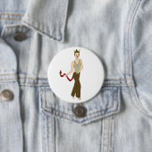Badge Rond 7,6 Cm fille diable (En situation)