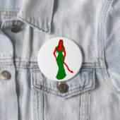 Badge Rond 7,6 Cm fille diable (En situation)