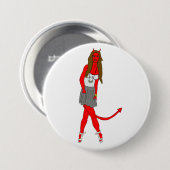 Badge Rond 7,6 Cm fille diable (Devant & derrière)