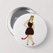 Badge Rond 7,6 Cm fille diable (Devant & derrière)