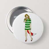 Badge Rond 7,6 Cm fille foy (Devant & derrière)