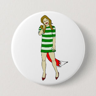 Badge Rond 7,6 Cm fille foy