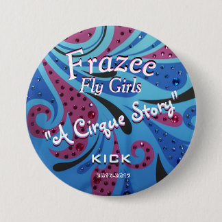 Badge Rond 7,6 Cm Filles de mouche de Frazee 3" bouton de fan