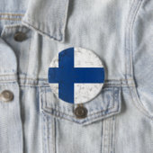 Badge Rond 7,6 Cm Finlande (En situation)