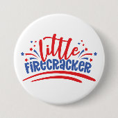 Badge Rond 7,6 Cm Firecracker 4 juillet (Devant)