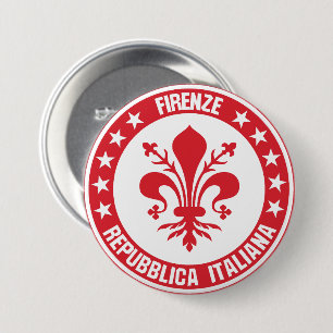 Badge Rond 7,6 Cm Firenze