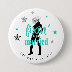 Badge Rond 7,6 Cm Fixin' La Mariée Disco Enterrement de Vie de Jeune
