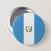 Badge Rond 7,6 Cm Flag of Guatemala (Devant & derrière)