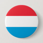 Badge Rond 7,6 Cm Flag of Luxembourg (Devant)