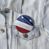 Badge Rond 7,6 Cm Flag patriotique américain rouge, blanc et bleu (En situation)