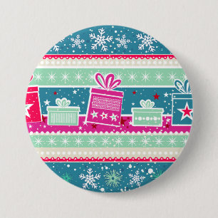 Badge Rond 7,6 Cm Flammes de neige et présentations personnalisées