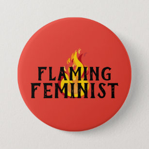 Badge Rond 7,6 Cm Flammes féministes flamboyantes RBG Flames 20