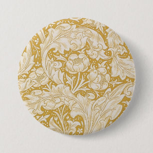 Badge Rond 7,6 Cm Fleur bouton de bachelier classique de William Mor