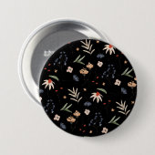 Badge Rond 7,6 Cm Fleurs d'eau simples 1 (Devant & derrière)
