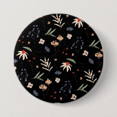 Badge Rond 7,6 Cm Fleurs d'eau simples 1 (Devant)