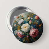 Badge Rond 7,6 Cm Floral Galore  (Devant & derrière)