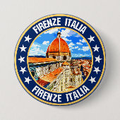 Badge Rond 7,6 Cm Florence (Devant)