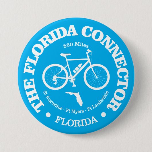 Badge Rond 7,6 Cm Floride Connector Trail (vélo) (Devant)