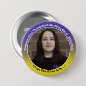 Badge Rond 7,6 Cm Flûte Alysia 10 (Devant & derrière)