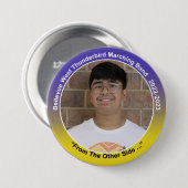 Badge Rond 7,6 Cm Flûte Ethan 9 (Devant & derrière)