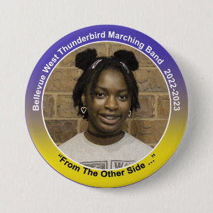 Badge Rond 7,6 Cm Flute Jade 9