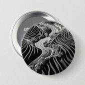 Badge Rond 7,6 Cm Flux fractal (Devant & derrière)