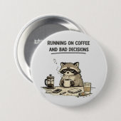 Badge Rond 7,6 Cm fonctionner au café (Devant & derrière)