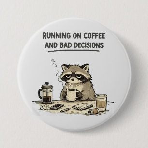 Badge Rond 7,6 Cm fonctionner au café
