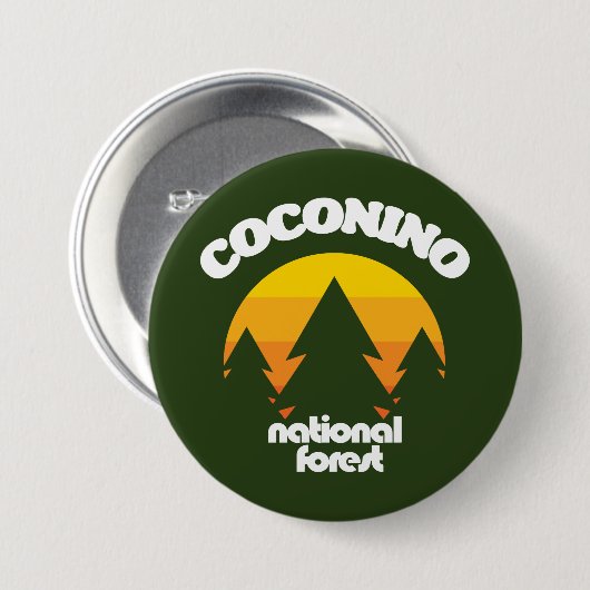 Badge Rond 7,6 Cm Forêt nationale de Coconino (Devant & derrière)