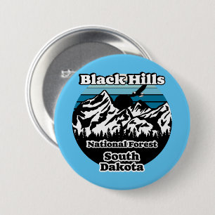 Badge Rond 7,6 Cm Forêt nationale de vintage Black Hills Dakota du S