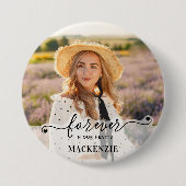 Badge Rond 7,6 Cm Forever in our Hearts - Sympathy Keepsaké (Devant)