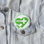 BADGE ROND 7,6 CM FOURNISSEUR D'ASSISTANCE/AIDE (En situation)